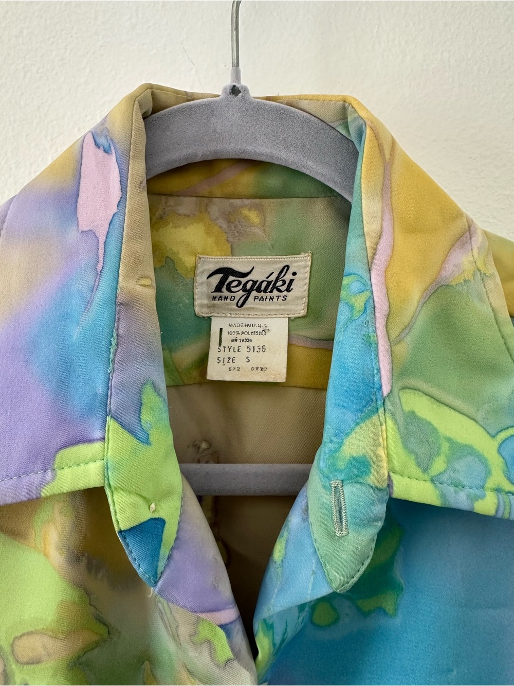 Vintage Satin Button-Up Shirt - Picture 2 of 4
